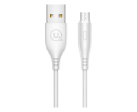 Kabel USB USAMS Kabel U18 microUSB 2A Fast Charge 1m biały SJ268USB02