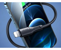 USAMS Kabel lightning 2A Fast Charge 1m niebieski - 1569105 - zdjęcie 4