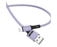 USAMS Kabel U52 lightning 2A Fast Charge1m purpurowy - 1569079 - zdjęcie 1