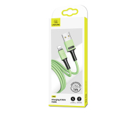 USAMS Kabel U52 lightning 2A Fast Charge1m zielonySJ434USB02 - 1569020 - zdjęcie 2