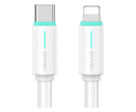 USAMS Kabel USB-C/Lightning 1m SJ73530W biały - 1569139 - zdjęcie 1