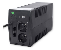 Qoltec Monolith (1000VA/ 600W, 2x Schuko,USB typ B, 2x RJ45) - 1546167 - zdjęcie 3
