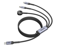 Unitek Kabel 3w1 USB-C Lightning Apple Watch PD 100W 480Mbps 1,2m - 1576038 - zdjęcie 5