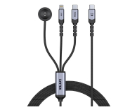 Unitek Kabel 3w1 USB-C Lightning Apple Watch PD 100W 480Mbps 1,2m - 1576038 - zdjęcie 1
