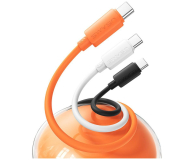 USAMS Kabel 3A Silicone Fast Charging USB-C biały - 1569102 - zdjęcie 3
