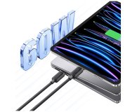 USAMS Kabel US-SJ691 60W USB-C do USB-C 1m czarny - 1569097 - zdjęcie 4