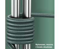 USAMS Kabel pleciony U55 2A micro USB zielony 1m - 1569104 - zdjęcie 5