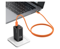 USAMS Kabel PD 60W USB-C/USB-C 1,2m pomarańczowy - 1569113 - zdjęcie 6