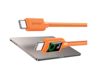USAMS Kabel PD 60W USB-C/USB-C 1,2m pomarańczowy - 1569113 - zdjęcie 7