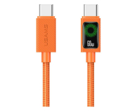 Kabel USB USAMS Kabel PD 60W USB-C/USB-C 1,2m pomarańczowy
