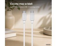 USAMS Kabel US-SJ691 60W USB-C do USB-C 1m biały - 1569112 - zdjęcie 2