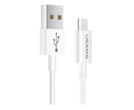 USAMS Kabel U23 microUSB 2A Fast Charge 1m biały - 1569116 - zdjęcie 1