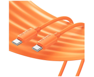 USAMS Kabel 60W 3A Silicone Fast Charging USB-C do USB-C pomarańcz - 1568985 - zdjęcie 7