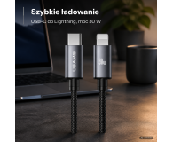 USAMS Kabel U91 30W USB-C do Lightning 1m stalowy - 1569090 - zdjęcie 2