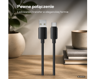 USAMS Kabel 3A Silicone Fast Charging USB-C czarny - 1569091 - zdjęcie 2