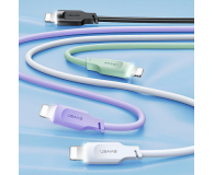 USAMS Kabel lightning 2,4A 1,2m Fast Charging czarny - 1569076 - zdjęcie 2