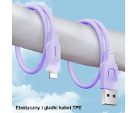 USAMS Kabel lightning 2,4A 1,2m Fast Charging czarny - 1569076 - zdjęcie 3