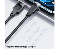 USAMS Kabel lightning 2,4A 1,2m Fast Charging czarny - 1569076 - zdjęcie 8