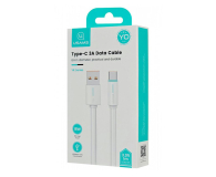 USAMS Kabel USB-C 3A YU Series 1m USB-C/USB-A biały - 1569086 - zdjęcie 2