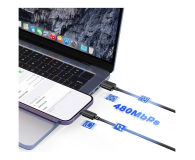 USAMS Kabel US-SJ694 2,4A Lightning do USB-A 2m biały - 1569069 - zdjęcie 6