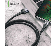 USAMS Kabel pleciony U26 USB-C 1m 3A Fast Charging czarny - 1569051 - zdjęcie 3