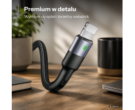 USAMS Kabel pleciony U26 USB-C 1m 3A Fast Charging czarny - 1569051 - zdjęcie 2