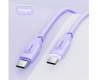 USAMS Kabel USB-C na USB-C 100W 1,2mPort Display purpurowy - 1569044 - zdjęcie 12