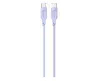 USAMS Kabel USB-C na USB-C 100W 1,2mPort Display purpurowy - 1569044 - zdjęcie 1