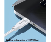 USAMS Kabel USB-C/USB-C 100W 1,2m Port Display zielony - 1569062 - zdjęcie 5