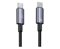 Kabel USB USAMS Kabel USB-C na USB-C 60W 1,2m Fast Charging stalowy