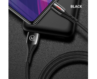 USAMS Kabel pleciony microUSB 1,2m Power-off 2A czarny - 1569061 - zdjęcie 10