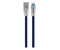 USAMS Kabel pleciony U-Light Lightning niebieski 1,2m - 1569066 - zdjęcie 1