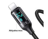 USAMS Kabel pleciony lightning 1,2mLED 2,4A Fast Charging czarny - 1569000 - zdjęcie 3