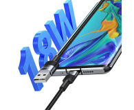 USAMS Kabel USB na USB-C 3A 1,2m Fast Charging stalowy 30 szt, - 1569008 - zdjęcie 4