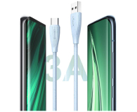USAMS Kabel Green Series SJ714 18W 3A USB-A do USB-C 1m różowy - 1569010 - zdjęcie 4