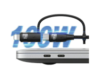 USAMS Kabel 2xUSB-C/USB/Micro-USB/Lightning 6w1 2m 100W fiolet - 1569004 - zdjęcie 3