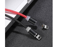 USAMS Kabel magnetyczny U-Sure lightning 1m 2,1A pleciony czerwony - 1568989 - zdjęcie 3