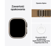 Apple Watch Ultra 4/Naturalny Tytan/Pustynna Opaska Alpine S - 1594108 - zdjęcie 7