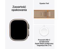Apple Watch Ultra 4/Naturalny Tytan/Piaskowa Opaska Trail M/L - 1594112 - zdjęcie 7