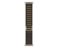 Pasek do smartwatchy Apple 49mm Dark Olive Alpine Loop Large - Natural Titanium