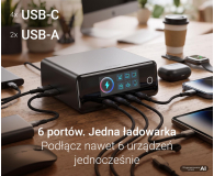 Silver Monkey Ładowarka Gan Pro Desk 240W PD Czarna - 1572480 - zdjęcie 10