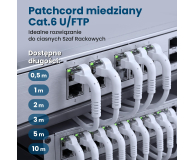 ExtraLink Kat.6 U/FTP 0.5m 1Gbps Patchcord LAN miedź skrętka kątowy - 1543684 - zdjęcie 10