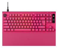 Klawiatura bezprzewodowa Logitech G PRO X2 TKL Rapid magenta