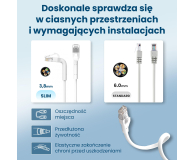 ExtraLink Kat.6A U/FTP 2m 1Gbps Patchcord LAN miedź skrętka kątowy - 1543752 - zdjęcie 9