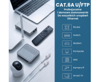 ExtraLink Kat.6A U/FTP 3m 1Gbps Patchcord LAN miedź skrętka kątowy - 1543784 - zdjęcie 7