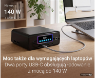 Silver Monkey Ładowarka Gan Pro Desk 240W PD Czarna - 1572480 - zdjęcie 5