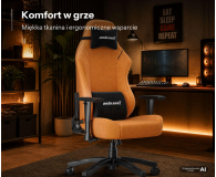 Anda Seat Luna L materiałowy pomarańczowy - 1598039 - zdjęcie 6