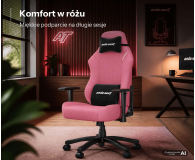Anda Seat Luna L materiałowy różowy - 1598040 - zdjęcie 6