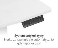Silver Monkey Biurko elektryczne ED-120 white - 1162802 - zdjęcie 5