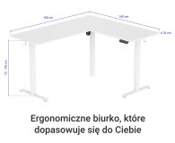 Silver Monkey Biurko elektryczne ECD-300 white - 1258048 - zdjęcie 4